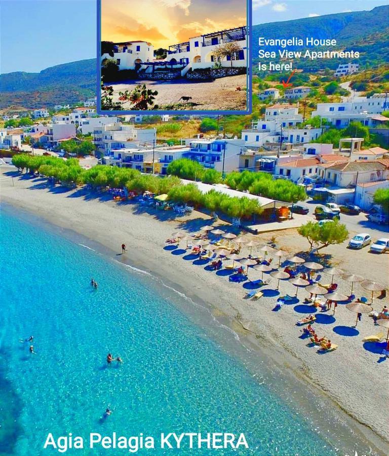 Evangelia House Sea View Apartments Agia Pelagia  Bagian luar foto